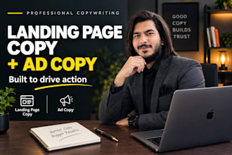 write direct response landing page copy and meta ads