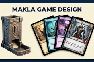 design custom card game, tarot cards, and playing card deck art