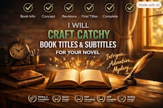 create catchy novel titles and subtitles for your book