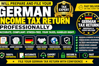 prepare and file your german income tax return professionally