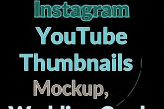 design instagram posts thumbnails and wedding cards