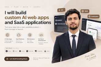 build custom ai web app and saas application
