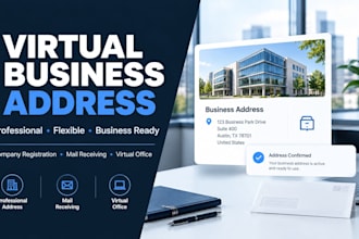 provide a professional virtual business address for company registration