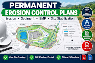 design permanent erosion control and sediment control plans