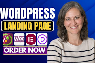 design wordpress landing page, wordpress website, redesign,one page ,sqeeze page