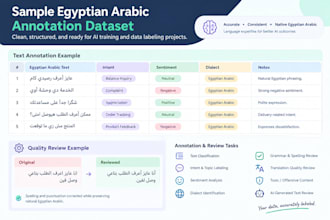 annotate egyptian arabic text for ai and data projects