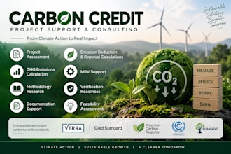 help with carbon credit projects, carbon accounting and documentation