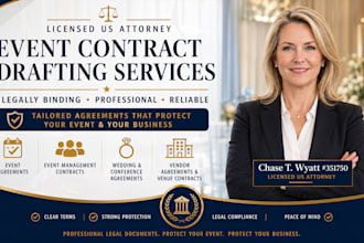 draft ironclad event vendor agreements and venue contracts
