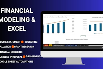 build a financial model, business forecast, and cash flow projection