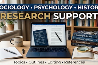 sociology psychology and history research support