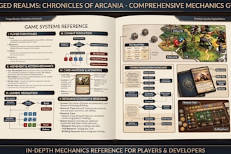 design board game, card game mechanics, tabletop game with rulebook