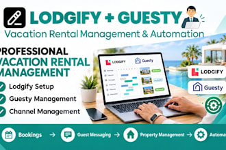 set up and optimize your lodgify, guesty, or vrbo vacation rental listing