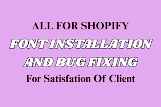 do shopify font installation shopify store expert