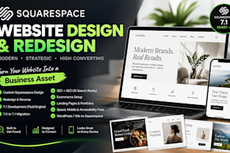 build squarespace website development squarespace website design redesign framer