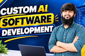 build custom ai web application, ai software, ai website as software developer