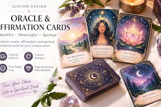 design custom oracle and affirmation cards for your spiritual deck