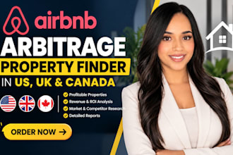 find airbnb arbitrage property in US, UK and canada