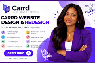 design carrd website, redesign carrd website, card landing page, carrd co design