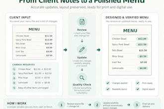 update your restaurant menu prices and items