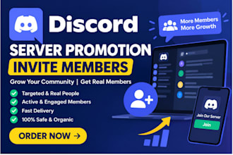 promote your discord server to my huge audience members