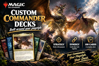 build your custom mtg edh commander deck