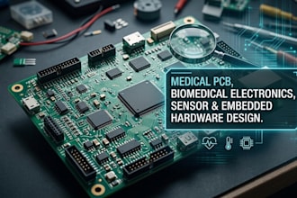 design medical pcb, biomedical electronics, sensor, analog and embedded hardware