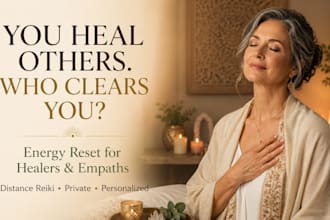send distance reiki energy clearing for healers and empaths