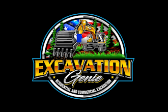 create professional and awesome excavation logo design