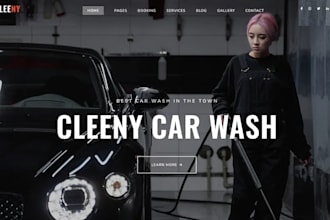 design wix car wash website wix vehicle cleaning website wix auto spa website