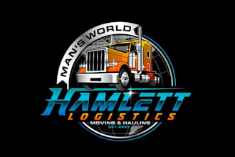 create graceful and fantastic logistic logo design