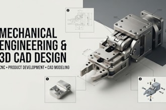 do mechanical engineering, cnc design, and professional 3d cad modeling
