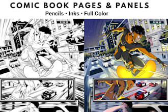 draw comic book illustration comic book page comic book cover graphic novel