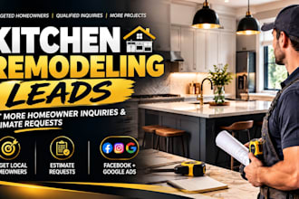 generate USA kitchen remodeling leads bathroom remodeling lead via facebook ads