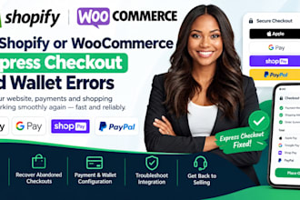 fix shopify or woocommerce express checkout and wallet errors