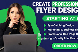 create one pager,marketing flyer or business flyer design