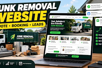 do junk removal hauling dumpster rental website, property cleanout with booking