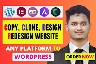 build copy clone wordpress website design elementor pro ecommerce crocoblock