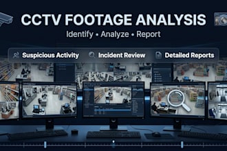 review cctv footage and write detailed incident reports
