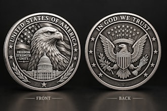 create custom 3d coins and detailed bas relief designs
