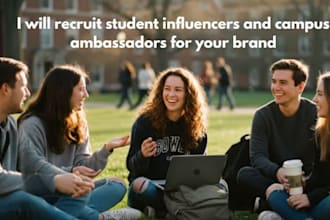 recruit student influencers and campus ambassadors for your brand