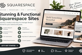 build squarespace website design