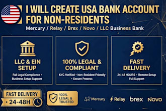usa bank creation llc registration USA proof of address USA physical address
