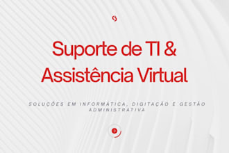 prestar suporte de ti e assistente virtual