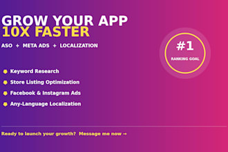 do aso and meta ads to boost your app rank and installs