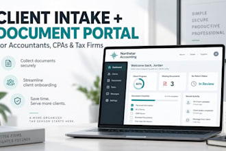 build a client intake and document portal for accountants and tax firms