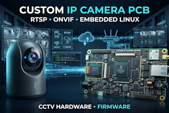 design custom IP camera pcb,cctv hardware,rtsp onvif and embedded linux firmware