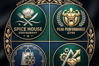 design professional modern logo and branding for business shop and gym