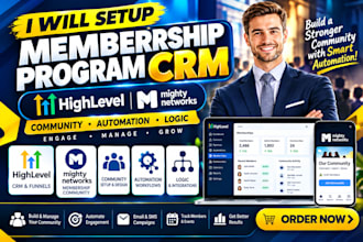 do membership program crm gohighlevel mighty network community automation logic