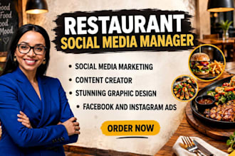 manage social media for your restaurant cafe food business