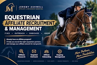 recruit affiliates and manage your equestrian affiliate program